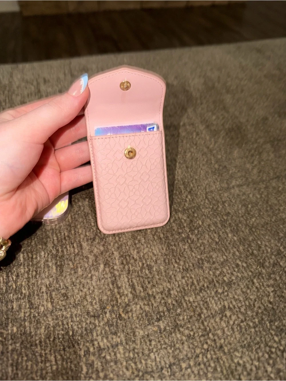 Pink Phone Case with Card Holder